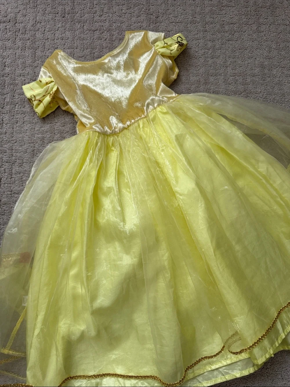 Little Adventures Yellow Princess Theater Costume Dress for Kids